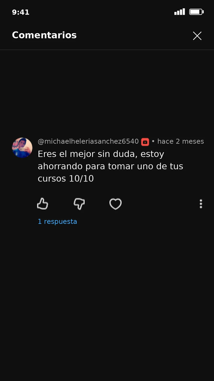 Testimonio de estudiante 9